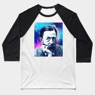 John Addington Symonds Snowy Portrait | John Addington Symonds Artwork 13 Baseball T-Shirt